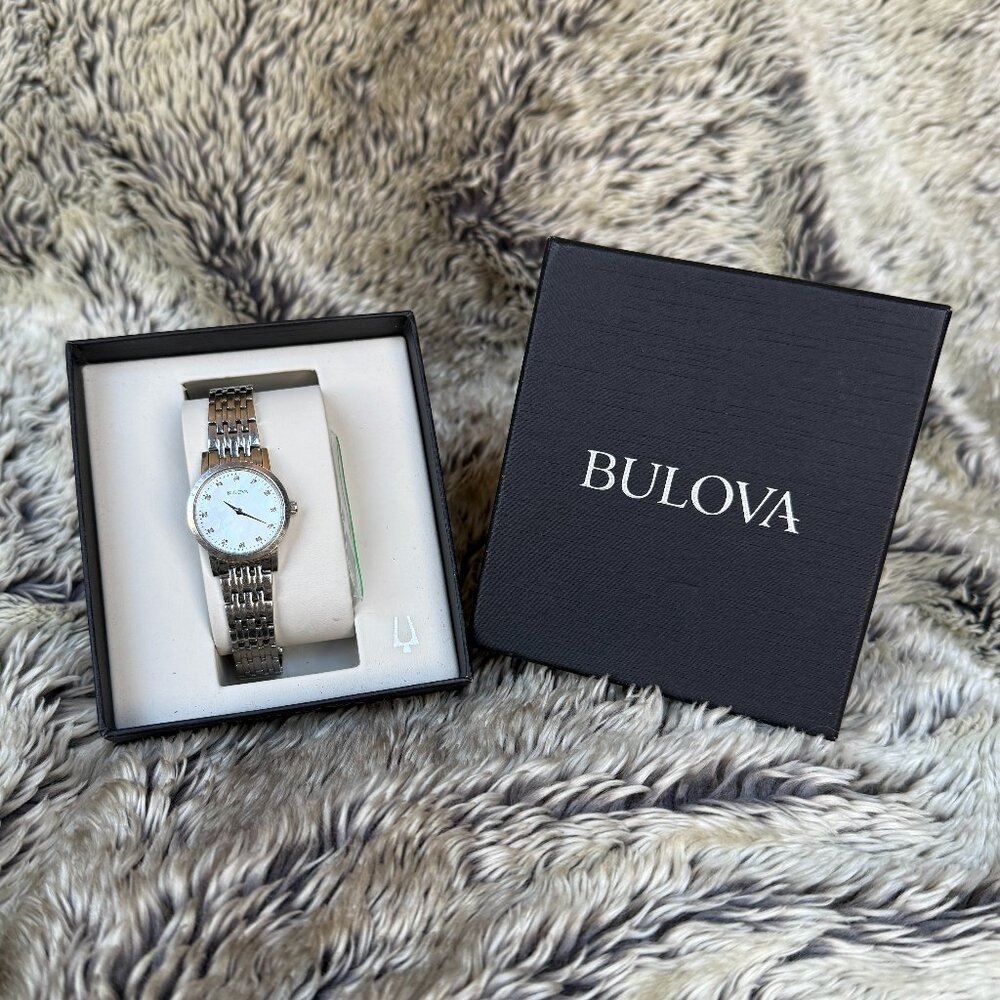 Bulova Women’s Diamond Dial Watch | Mother of Pearl